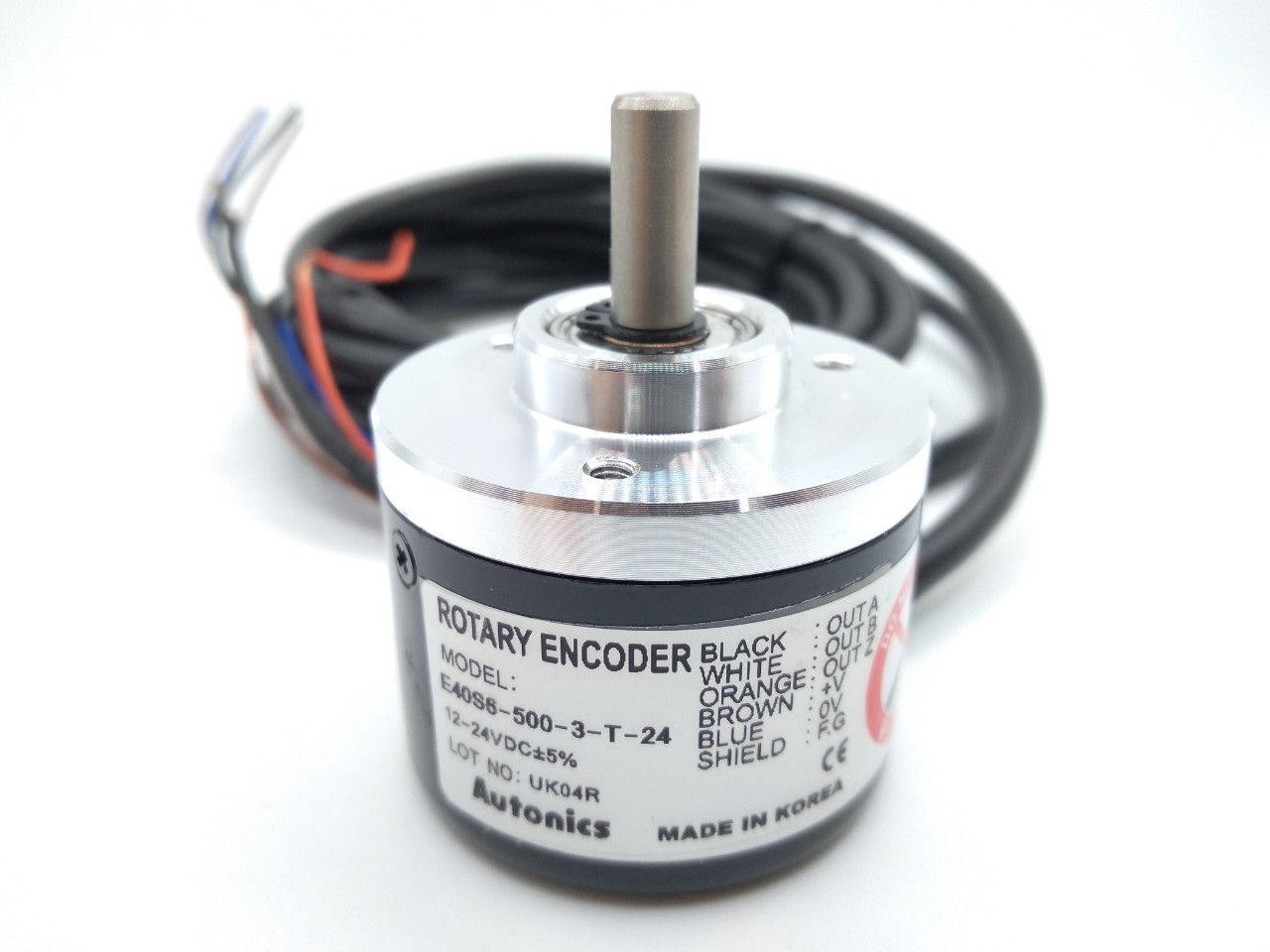 Bộ mã hóa vòng quay tương đối 40mm (Loại trục) Autonics E40S6-500-3-T-24 Bộ mã hóa vòng quay tương đối 40mm (Loại trục) Autonics E40S6-500-3-T-24