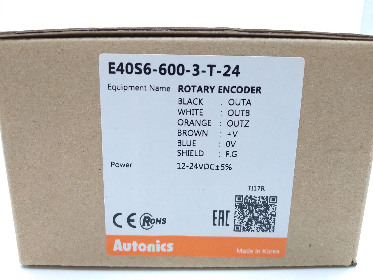 Bộ mã hóa vòng quay tương đối 40mm (Loại trục) Autonics E40S6-600-3-T-24
