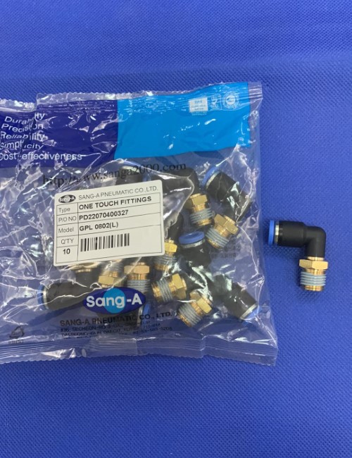 Nối ống L  Sang-A phi 8 ren 13 GPL0802