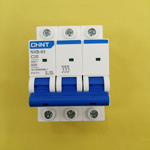 CB tép (MCB) dòng cắt 6KA 3 cực Chint NXB-63 3P C20 6kA