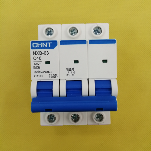 CB tép (MCB) dòng cắt 6KA 3 cực Chint NXB-63 3P C40 6kA