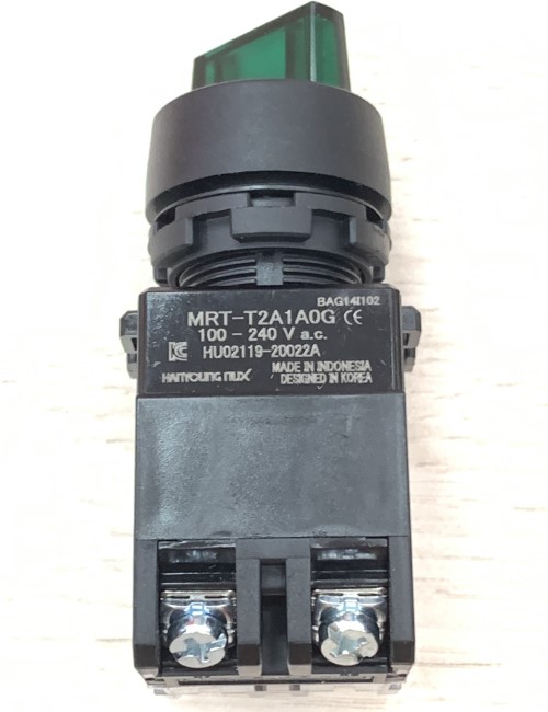 Công tắc xoay có đèn 2 vị trí viền nhựa Hanyoung MRT-T2A1A0G