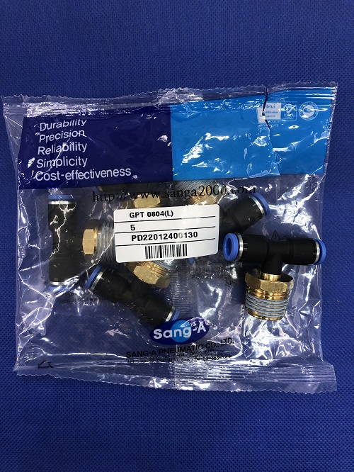 Nối ống T phi 8 ren 21 GPT0804