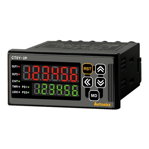 Bộ đếm bộ định thời loại hiển thị số có thể lập trình Autonics CT6Y-2P2