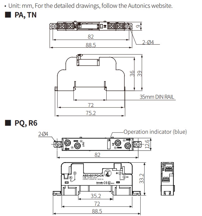 abs1-dimensions