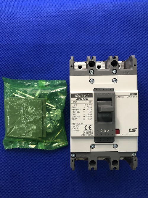 Cầu dao điện MCCB 3 pha LS ABN53C-20A