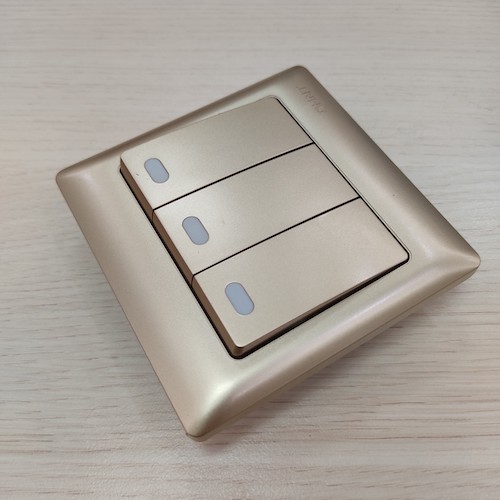 Bộ công tắc ba 2 chiều 10AX, 250V màu vàng