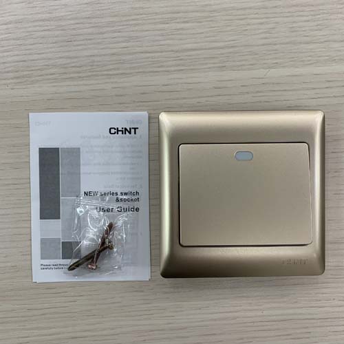 Bộ công tắc trung gian 10A màu vàng