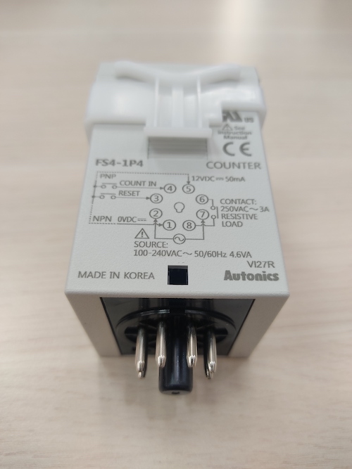 Bộ đếm loại phích cắm 8 chân Autonics FS4-1P4