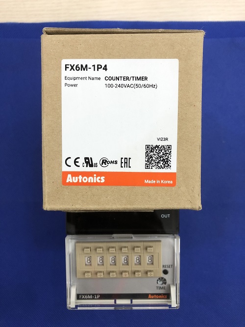 Bộ đếm bộ định thời loại hiển thị số Autonics FX6M-1P4