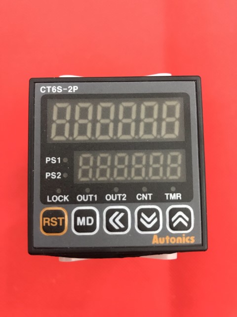 Bộ đếm bộ định thời loại hiển thị số có thể lập trình Autonics CT6S-2P2