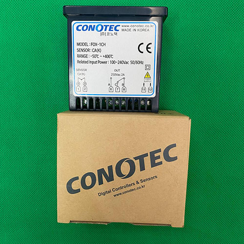 Bộ điều khiển nhiệt độ FOX-1CH Conotec dải đo -50 ~ 400℃