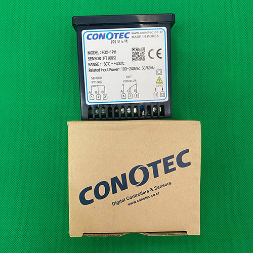 Bộ điều khiển nhiệt độ FOX-1PH Conotec dải đo -50 ~ 400℃