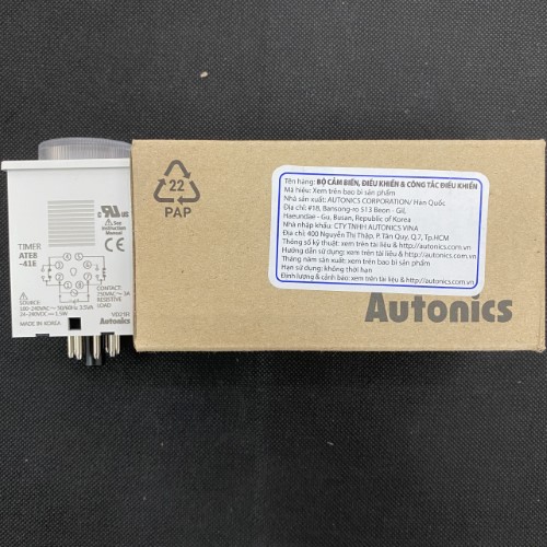 Bộ định thời analog Autonics ATE8-41E