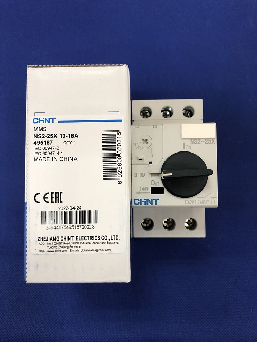 Bộ khởi động động cơ Chint NS2-25X 13-18A