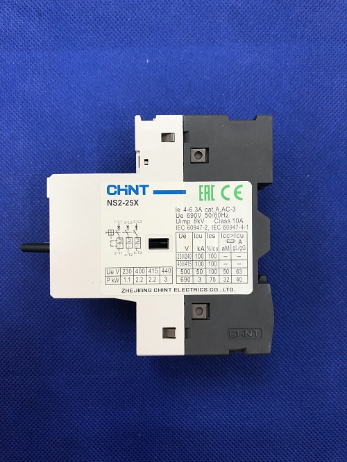 Bộ khởi động động cơ Chint NS2-25X 4-6.3A