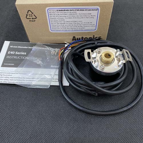 Bộ mã hóa vòng quay tương đối 40mm (Loại lỗ liền thân) Autonics E40HB12-192-3-T-24