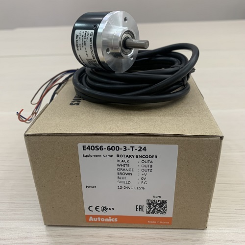 Bộ mã hóa vòng quay tương đối 40mm (Loại trục) Autonics E40S6-600-3-T-24