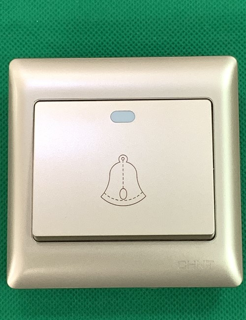 Bộ nút nhấn chuông 10A 250V màu vàng