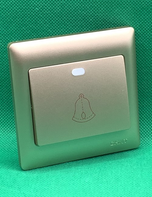 Bộ nút nhấn chuông 10A 250V màu vàng