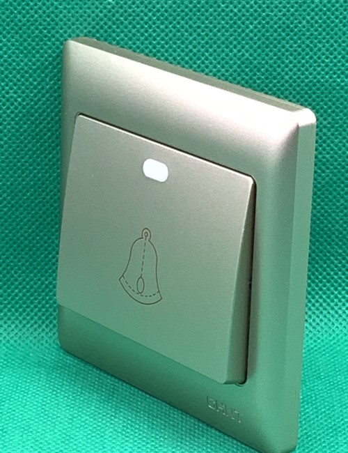 Bộ nút nhấn chuông 10A 250V màu vàng