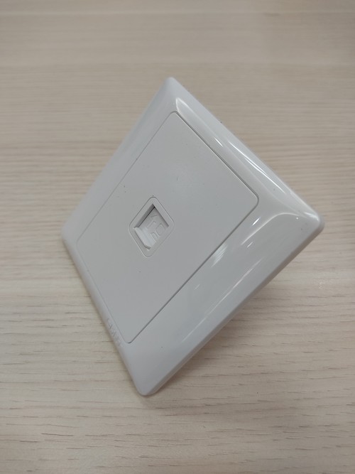 Bộ ổ cắm mạng đơn Cat 6 màu trắng