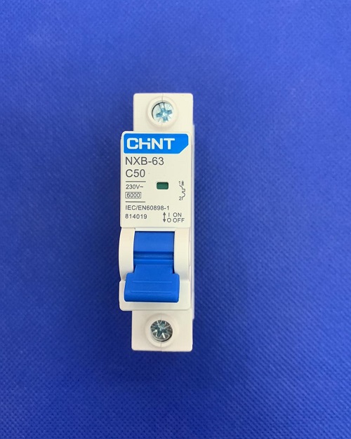 CB tép (MCB) dòng cắt 6KA 1 cực Chint NXB-63 1P C50 6kA