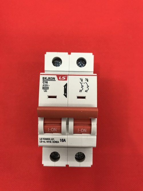 CB tép (MCB) LS BKJ63N 2P 16A, 6KA