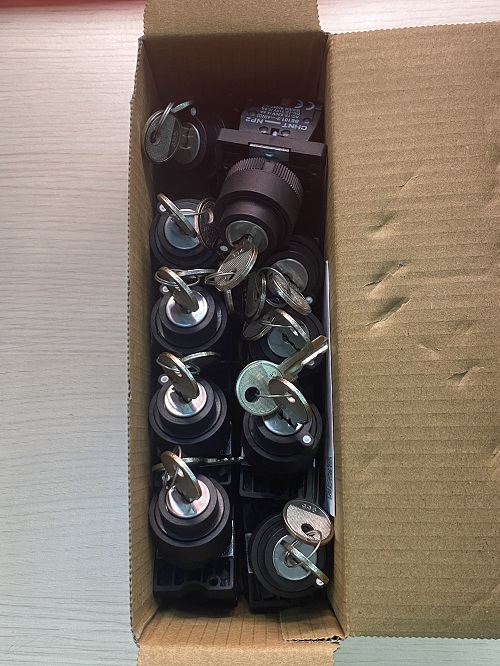 Công tắc xoay 2 vị trí có chìa Chint NP2-EG21