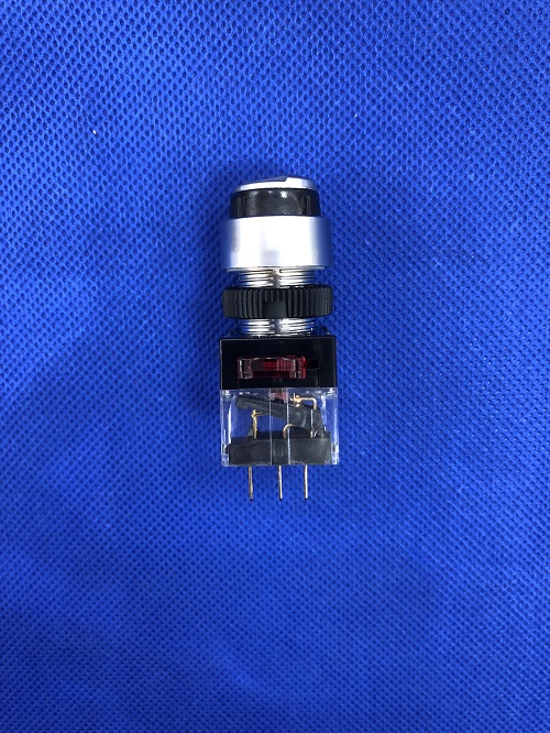 Công tắc xoay 2 vị trí có chìa viền nhôm - Φ16 Hanyoung DRK-R2A1