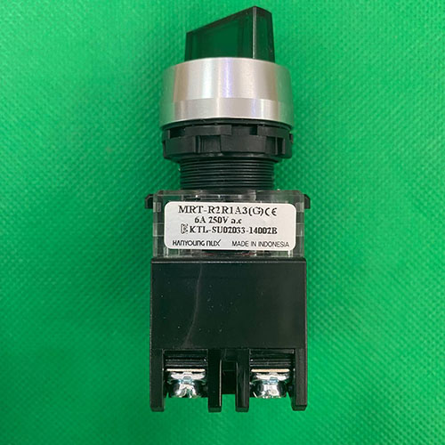 Công tắc xoay 2 vị trí có đèn phi 22 Hanyoung MRT-R2A1A3G