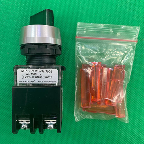 Công tắc xoay 2 vị trí có đèn phi 22 Hanyoung MRT-R2A1A3G