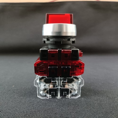 Công tắc xoay 3 vị trí có đèn viền nhôm Hanyoung MRT-R3A2A0R