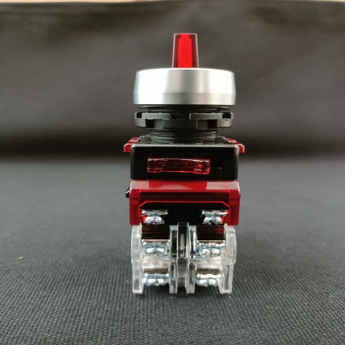 Công tắc xoay 3 vị trí có đèn viền nhôm Hanyoung MRT-R3A2A0R