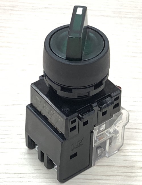 Công tắc xoay có đèn 2 vị trí viền nhựa Hanyoung MRT-T2A1A0G