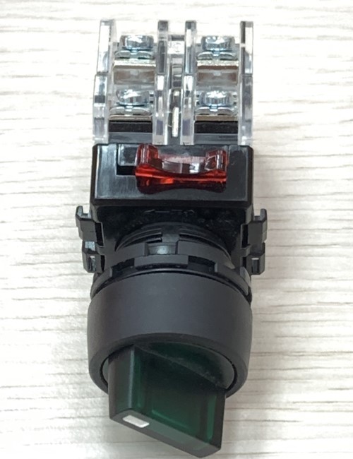 Công tắc xoay có đèn 2 vị trí viền nhựa Hanyoung MRT-T2A1A0G