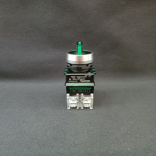 Công tắc xoay có đèn 3 vị trí viền nhôm Hanyoung MRT-R3A2A0G