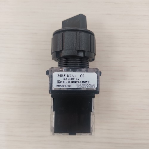 Công tắc xoay viền nhựa phi 25 Hanyoung MRS-K2A1