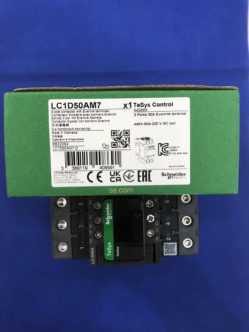 Contactor 3 pha Schneider LC1D50AM7