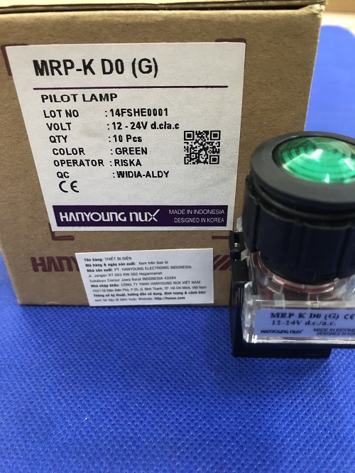 ĐÈN BÁO HANYOUNG VIỀN NHỰA PHI 25 MRP-KD0G