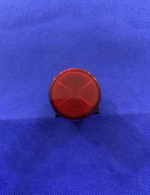 Đèn báo màu đỏ, không biến thế, IP65 ngoài mặt tủ, mặt phẳng YW1P-1EQ4R