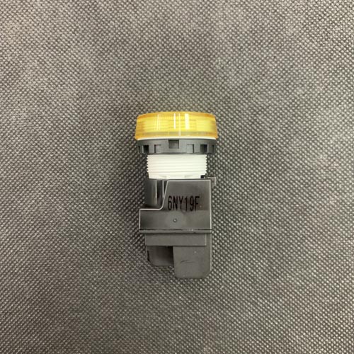 Đèn báo màu vàng, không biến thế, IP65 ngoài mặt tủ, mặt phẳng YW1P-1EQM3Y