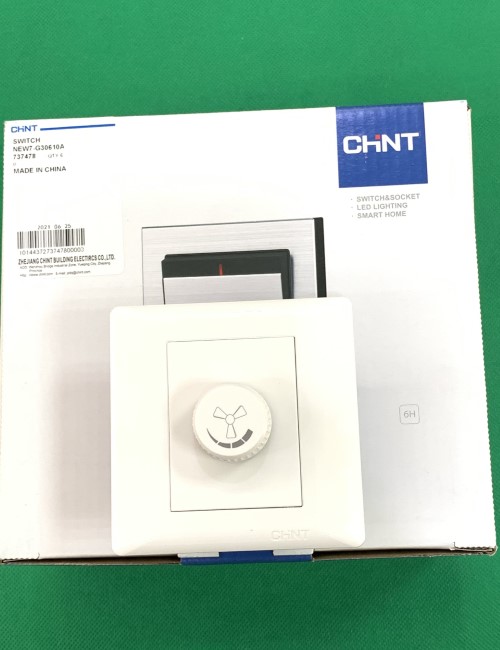 Dimmer điều chỉnh quạt 250W màu trắng