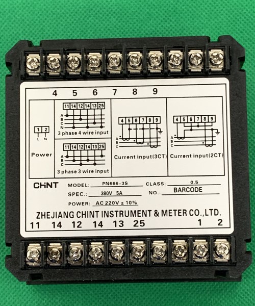 Đồng hồ đa năng Chint PN666-3S 380V 5A