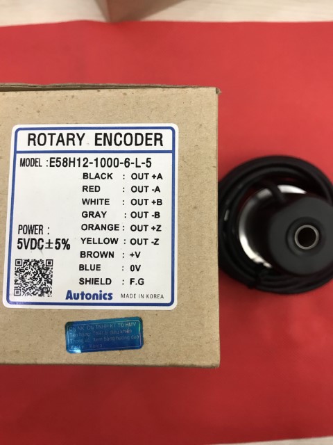 Bộ mã hóa vòng quay tương đối 58mm (Loại lỗ)  Autonics E58H12-1000-6-L-5