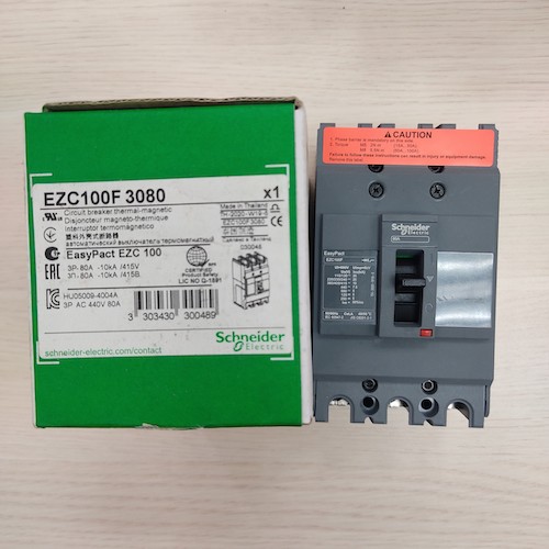 MCCB SCHNEIDER EZC100F3080