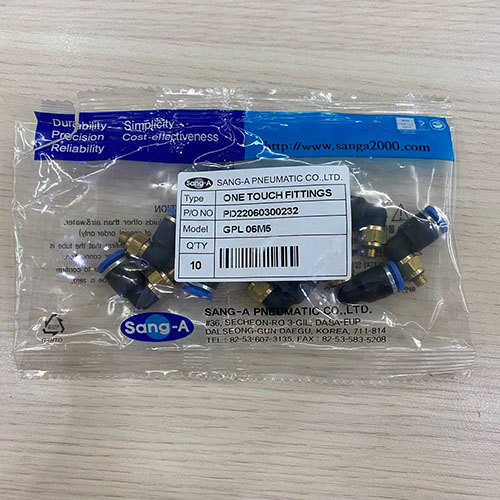 Nối ống L phi 6 ren M5 GPL06M5