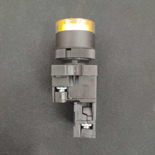 Nút nhấn Chint có đèn 24V màu vàng 1NC NP2-EW3561 24V LED