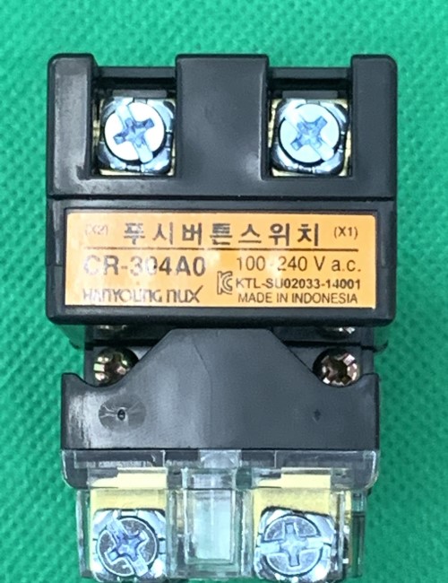 Nút nhấn có đèn LED màu đỏ phi 30 CR-304-A0-R