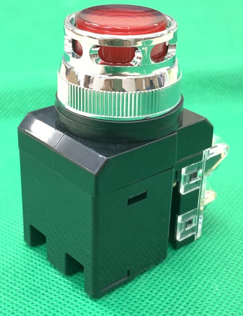 Nút nhấn có đèn LED màu đỏ phi 30 CR-304-A0-R